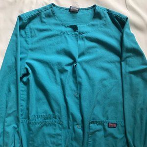 WOMEN'S AQUA SCRUBS JACKET [SMALL